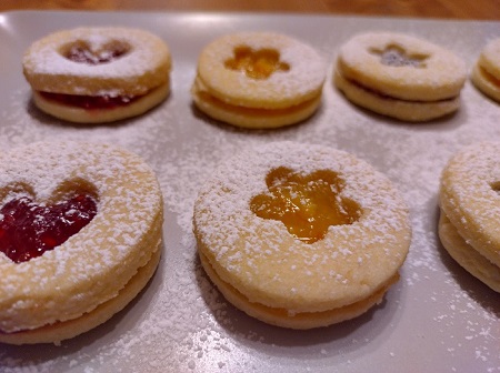 Classic Linzer cookies